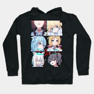 Hololive Error Glitched Hoodie